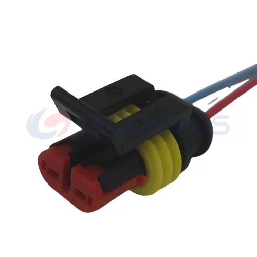 Wire Harness Plug of Automobile Waterproof Connector 2 Pin Female 282080-1 - image 3